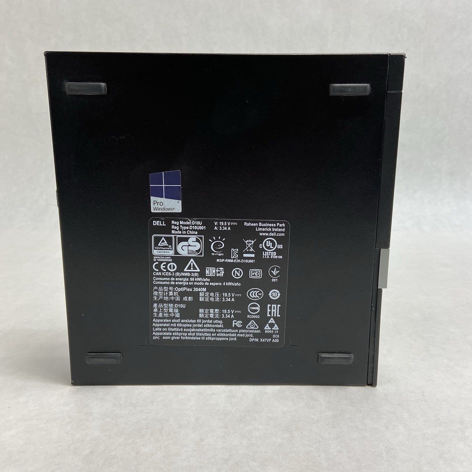 Dell Optiplex 3040 MFF Intel Core i5-6500T 2.5GHz 8GB RAM No AC/HDD/OS4