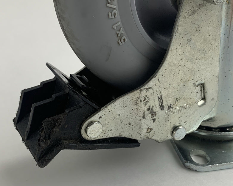 Colson 5" Rubber Performa Swivel Locking Casters Lot of 4x