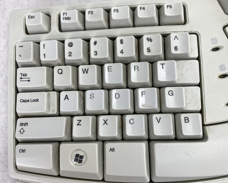 Microsoft X08-73009-01 Ergonomic Wired Keyboard w/ USB Adapter - Tested