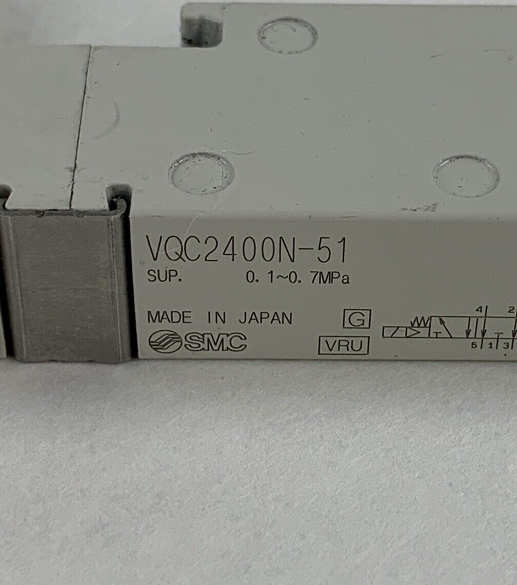 SMC VQC2400N-51 5-Port 3-Position Double Solenoid Valve 24VDC