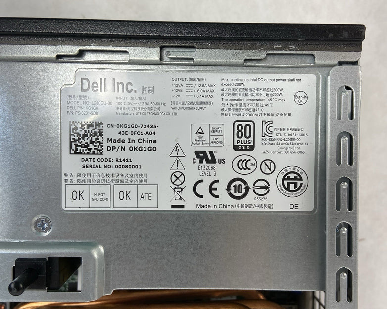 Dell Optiplex 7010 USFF Intel Core i5-3470s 2.9GHz 4GB RAM No HDD No OS