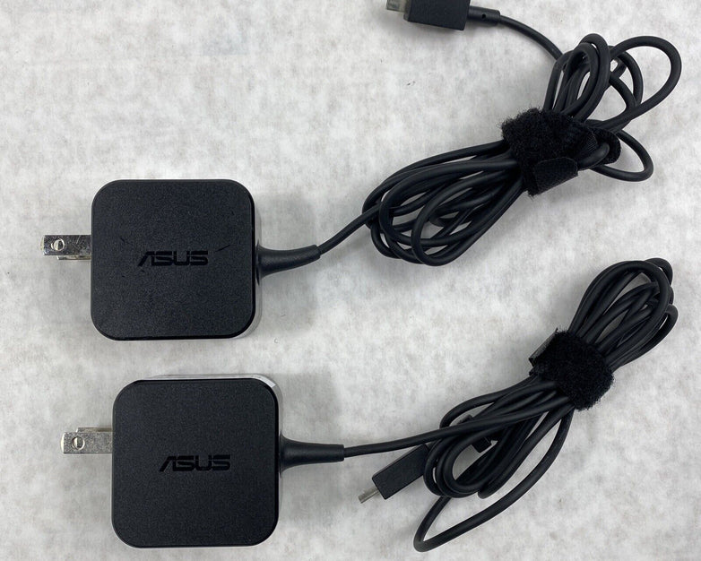 Lot of 2 Asus ADP-24EW B 24W 12V 2A Square Rectangle Connector AC Adapter OEM