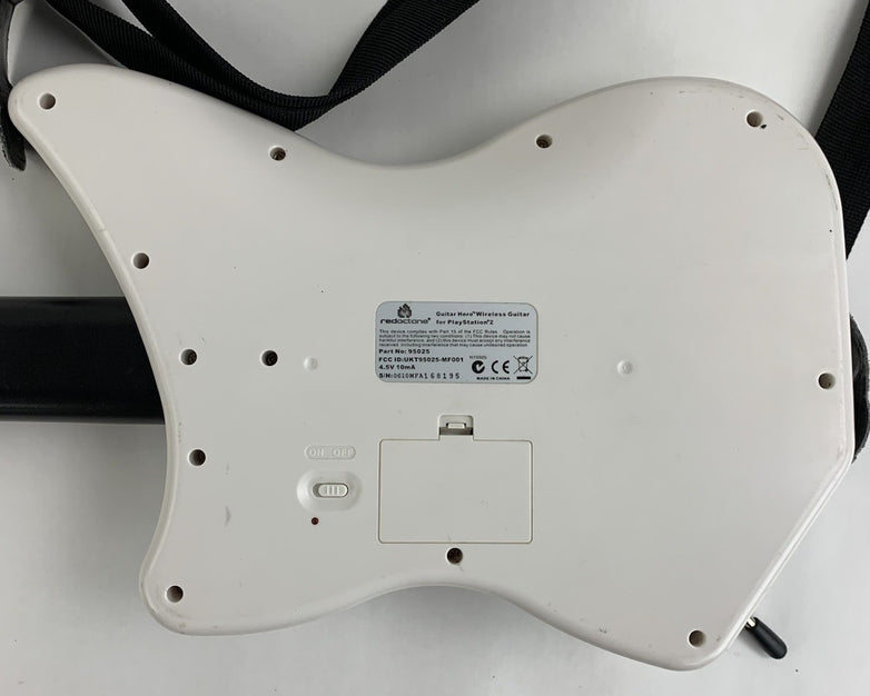 RedOctane 95025 Guitar Hero Wireless Guitar White For Playstation 2 - No Dongle