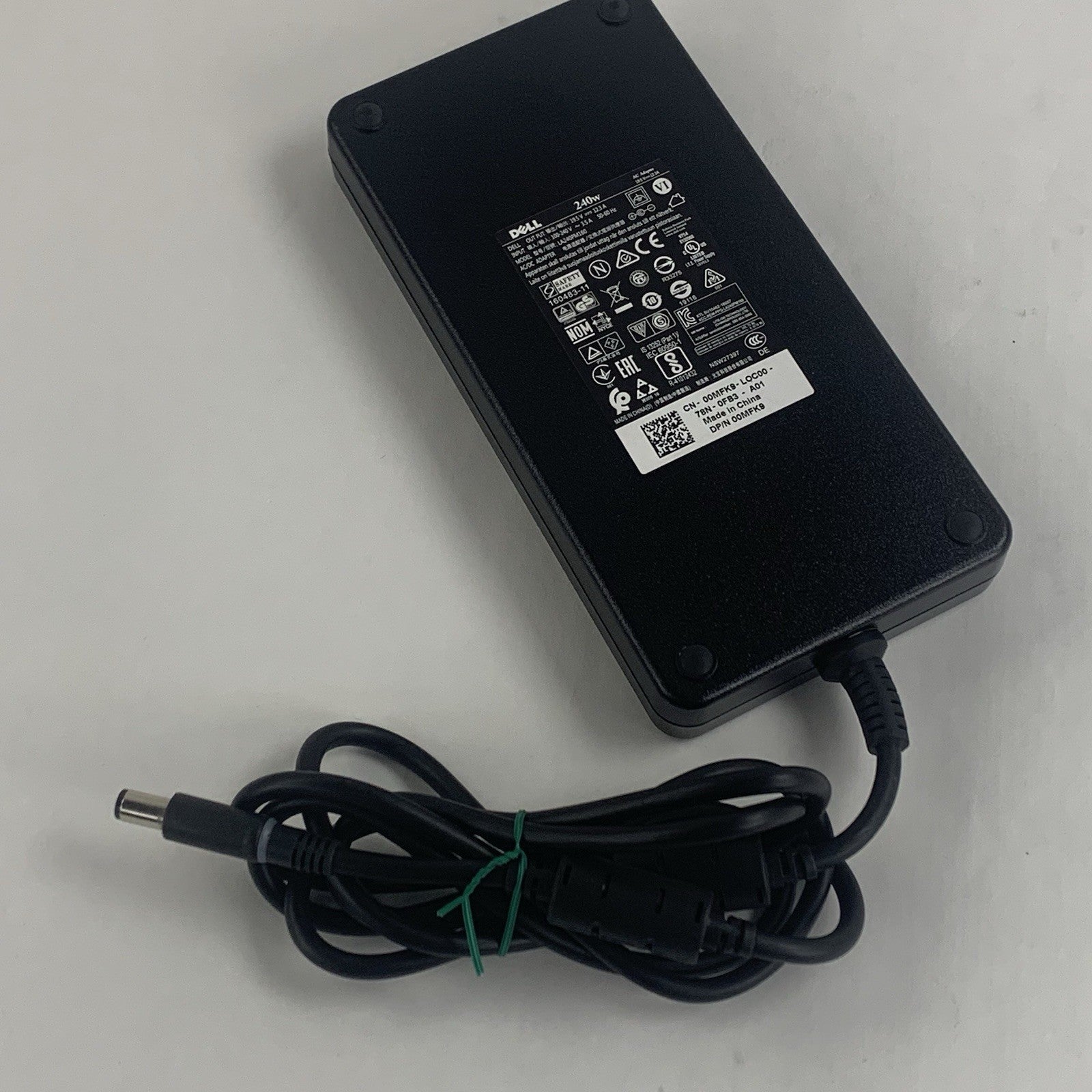 Dell 240W LA240PM160 19.5V AC Adapter 00MFK9 Genuine No Power Cord Lot of 2x1