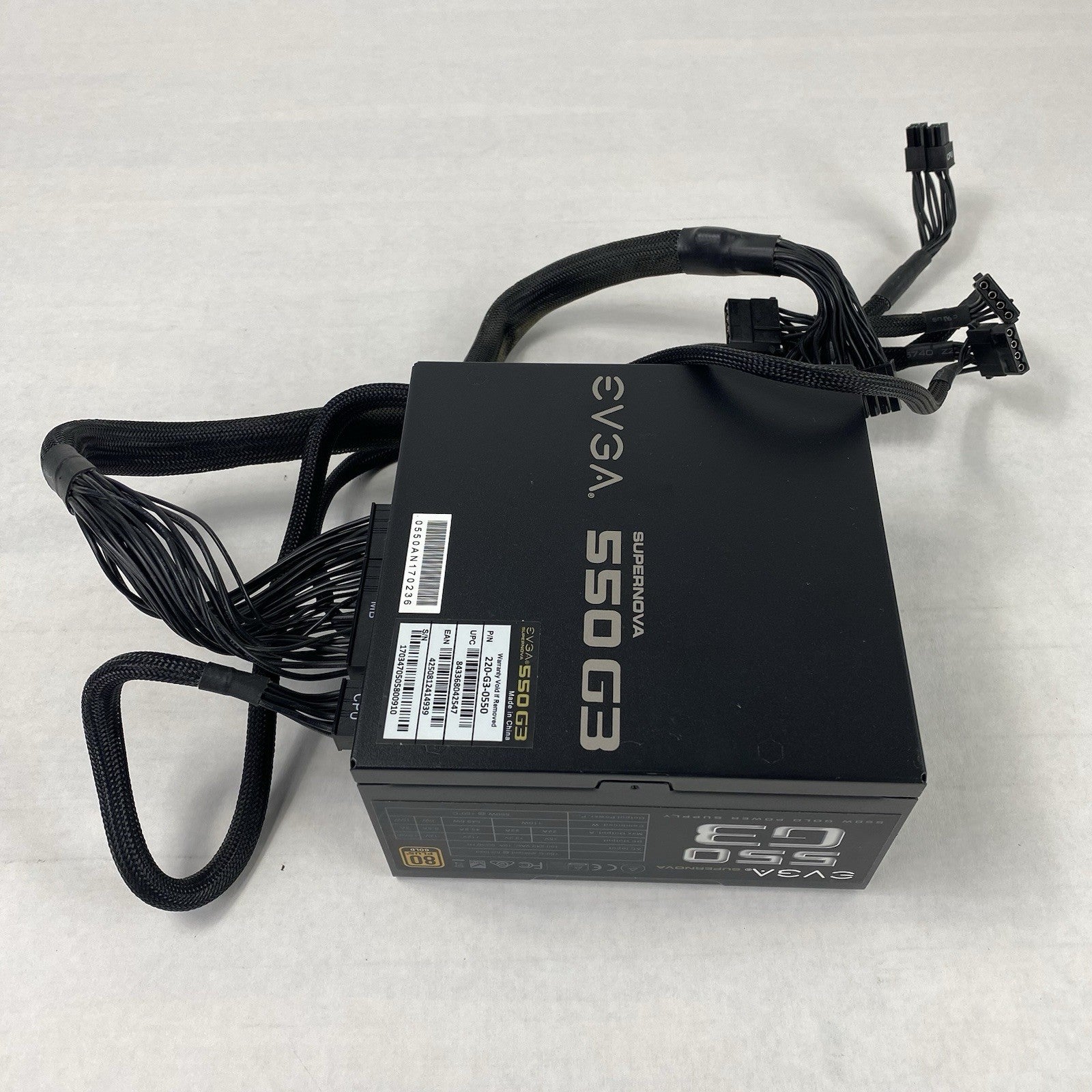 EVGA SuperNova 550 G3 220-G3-0550 80 Plus Gold 550W Power Supply Tested