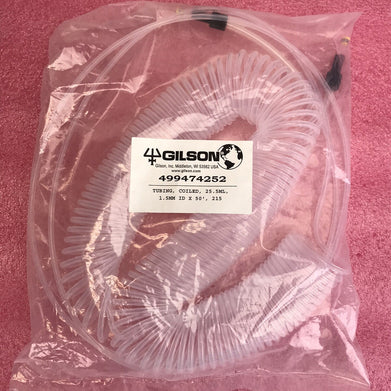 Gilson 499474252 25.5mL 1.5mm ID x 50' Coiled Tubing 215