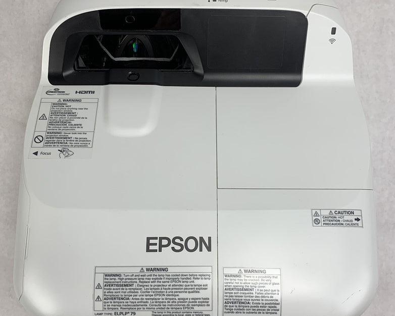 Epson H603A PowerLite 575W LCD Projector No Remote 2521 Lamp Hours