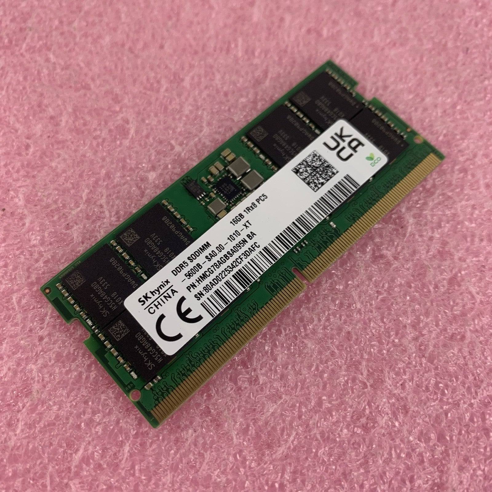 SK Hynix HMCG78AGBSA095N BA 16 GB DDR5 1Rx8 5600B Laptop Ram Memory0
