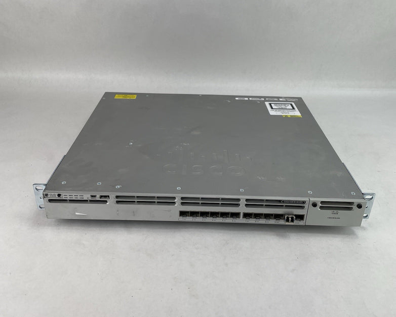 Cisco WS-C3850-12XS-S V02 IP Base Switch 12 SFP+ Eth Port 2X PSU - Tested
