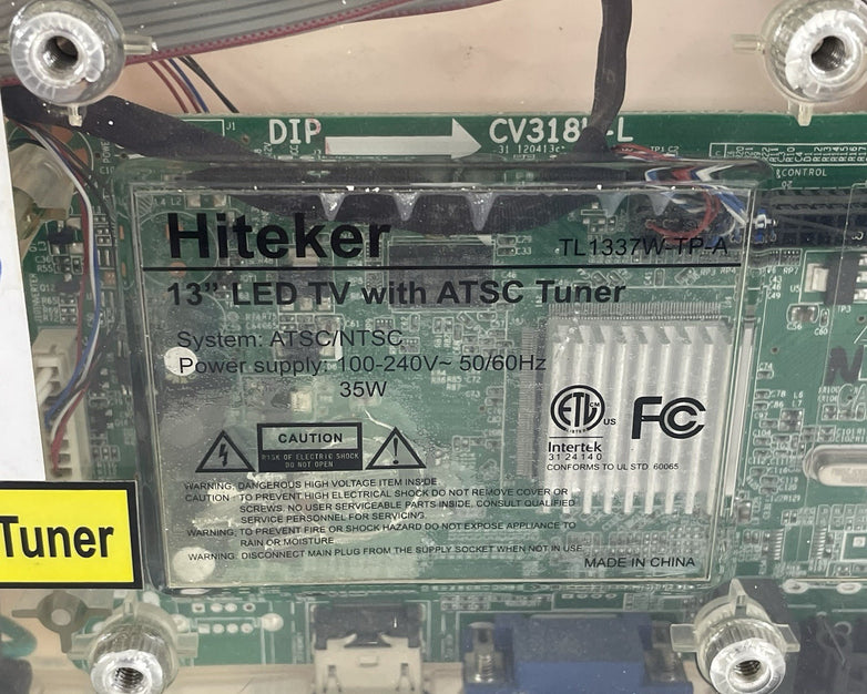 Hiteker 13” TL1337W-TP-A LED TV/Monitor - Tested