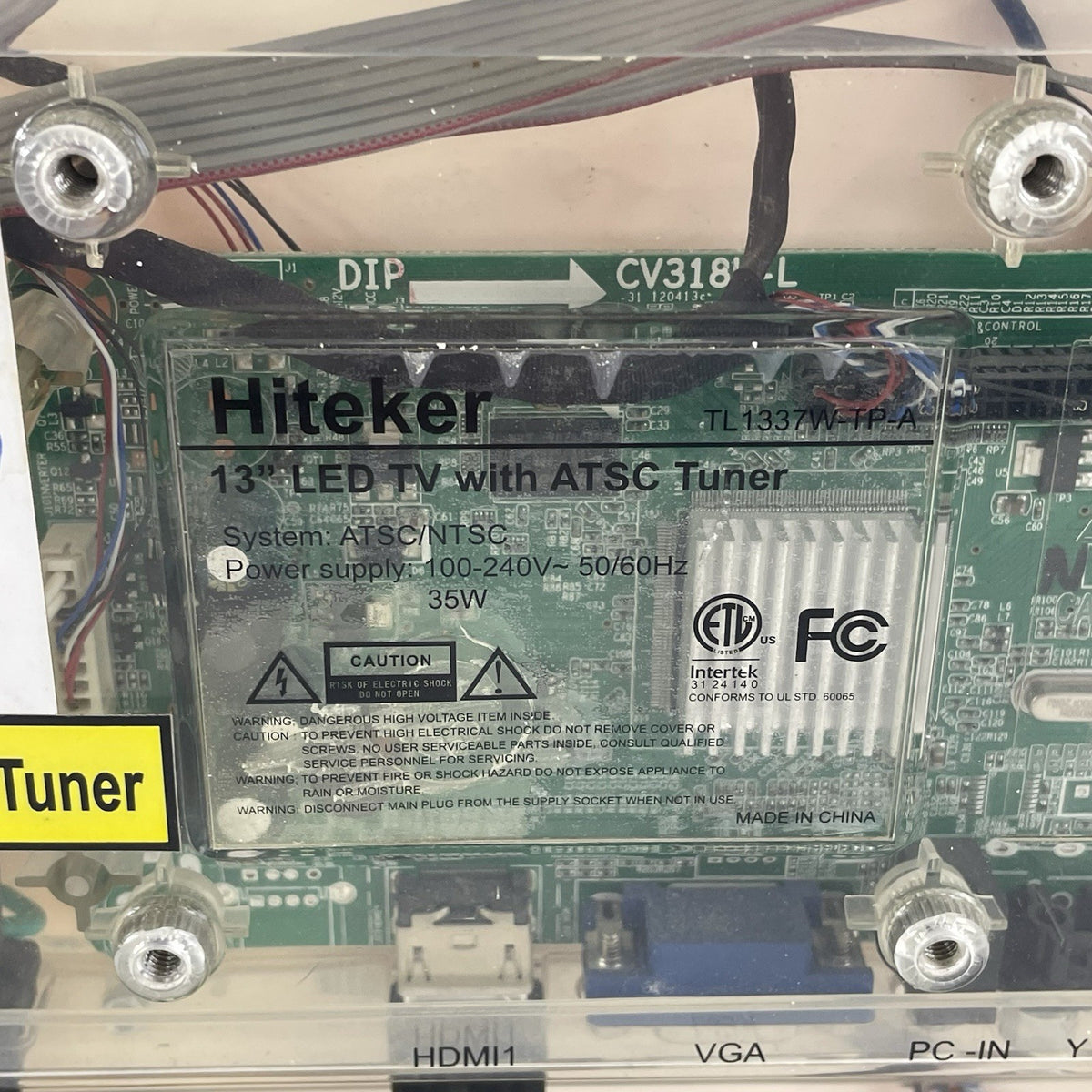 Hiteker 13” TL1337W-TP-A LED TV/Monitor - Tested4