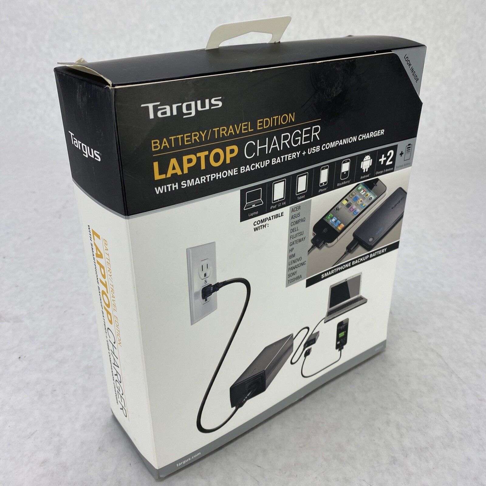 Targus APM035US Battery/Travel Edition 90W Laptop or Smartphone Charger