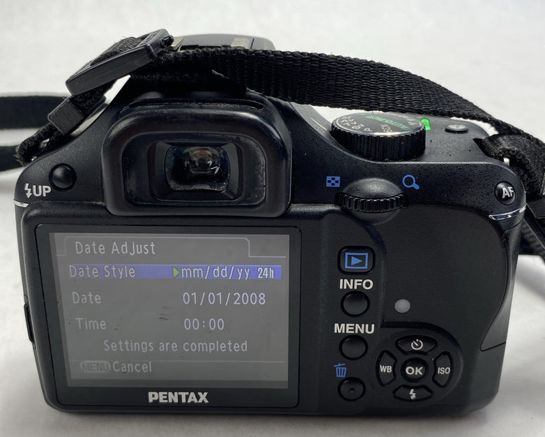 Pentax K2000 DSLR 10.2 MP Digital Camera With Bag And Flash No Cable - Tested