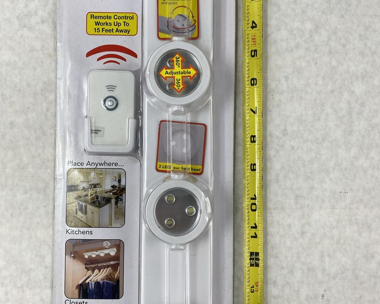 Rite Lite LPL704WRC White Battery Powered LED Strip Light NOS