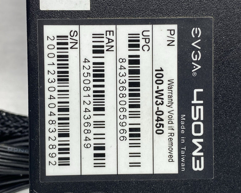 Evga 450 W3 100-W3-0450 80 Plus Switching Power Supply Tested