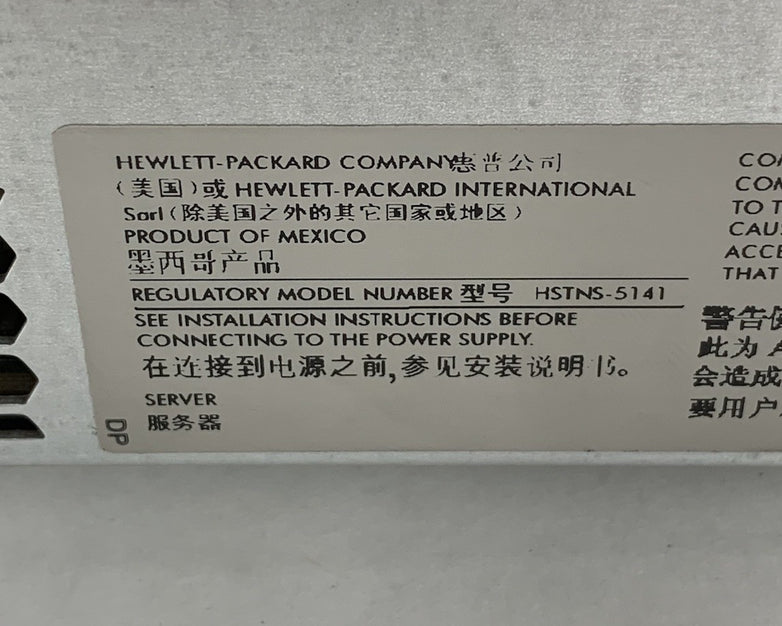 HP ProLiant DL380 Gen 7 Server 1x Intel Xeon E5620 2.4GHz 72GB RAM No HDD/OS