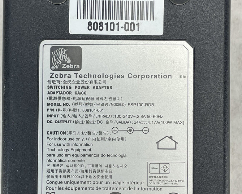 FSP100-RDB 24V AC Adapter Power Supply Zebra Printers GX420d GX420t 808101-001