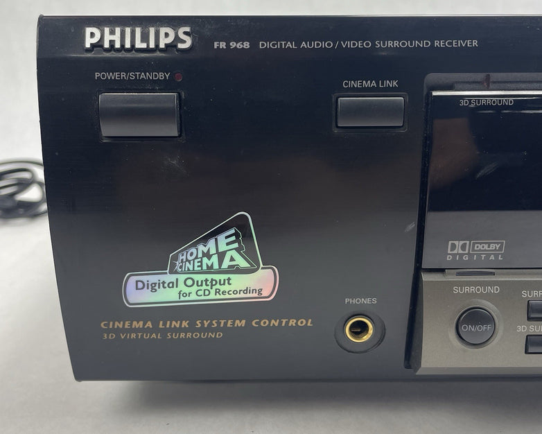 Philips FR968/17 Digital Audio/Video 100W 5.1-Ch Surround Stereo Receiver