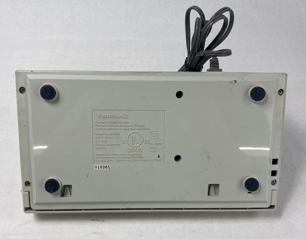 Panasonic Model No. BH-780 Commercial Electric 3 Hole Punch Tested