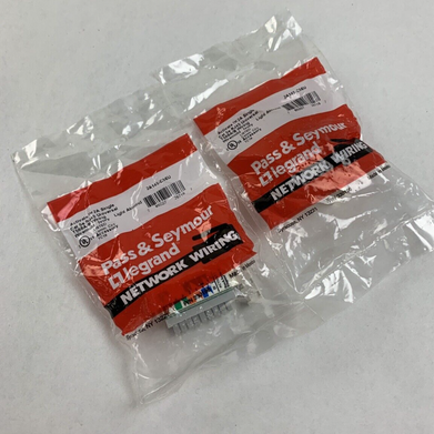 Pass & Seymour 2A145-C5EU Activate 2A Single Cat 5e RJ45 Wiremold Ivory Lot of 2