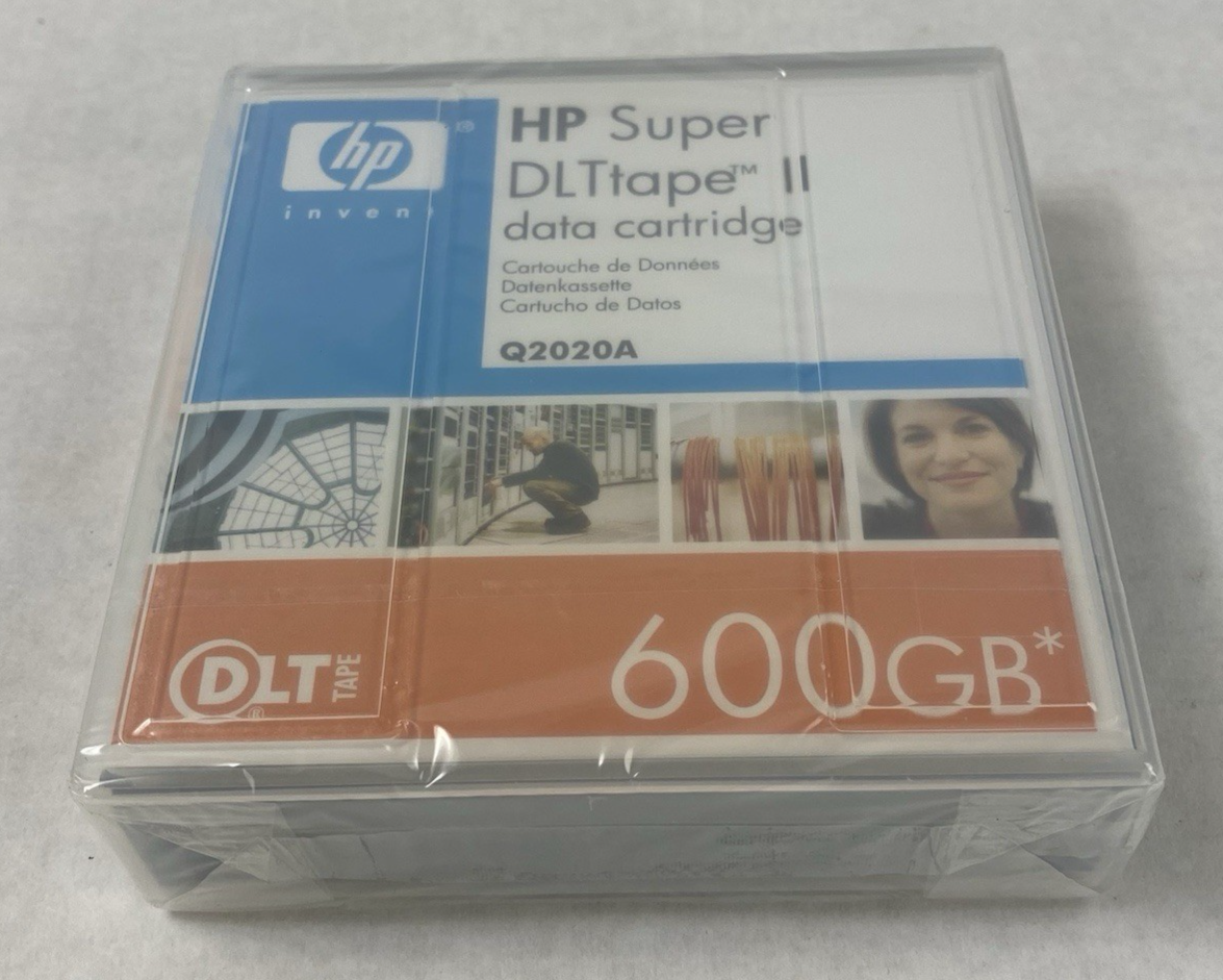 HP Q2020A Super DLTtape II 600GB Data Cartridge Lot of 2