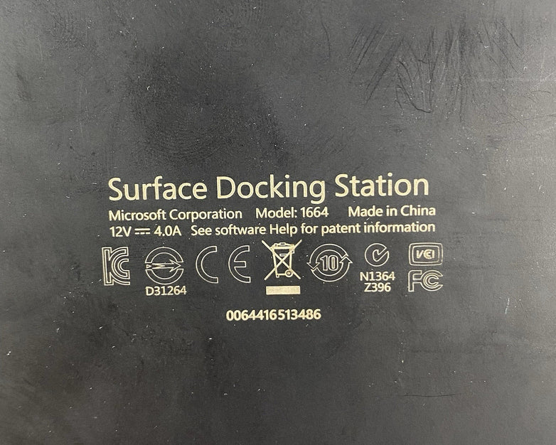Microsoft 1664 Surface Docking Station Lot of 4 Untested