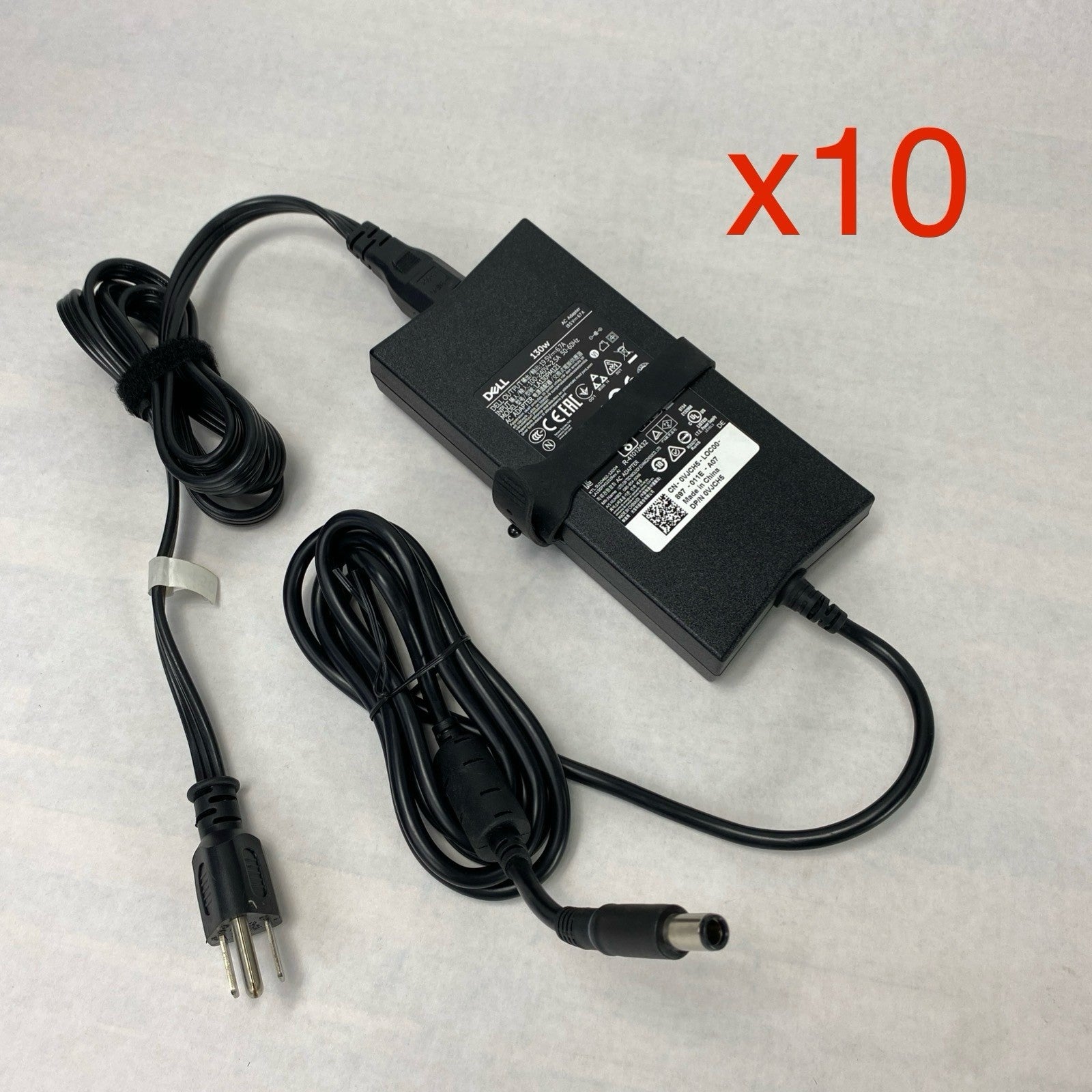 Dell LA130PM121 130W 19.5V 6.7A 7.4mm Barrel Laptop AC Adapter (Lot of 10)
