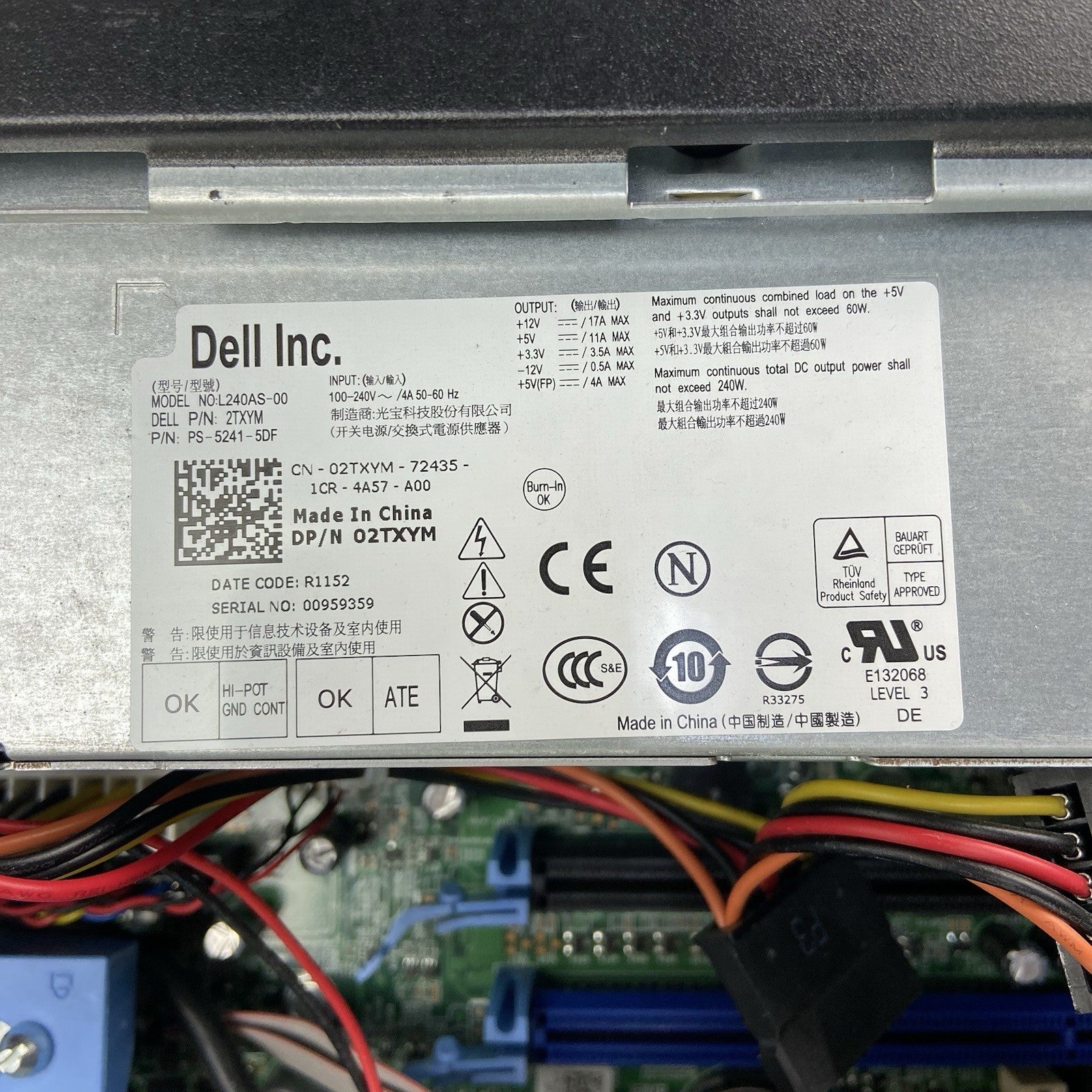 Dell Optiplex 990 SFF Intel Core i5-2400 3.1GHz 4GB RAM No HDD No OS11