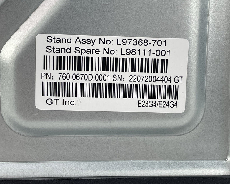 HP L97368-701 L98111-001 Silver Adjustable Spin Monitor Stand For E23 E24 G4 FDH