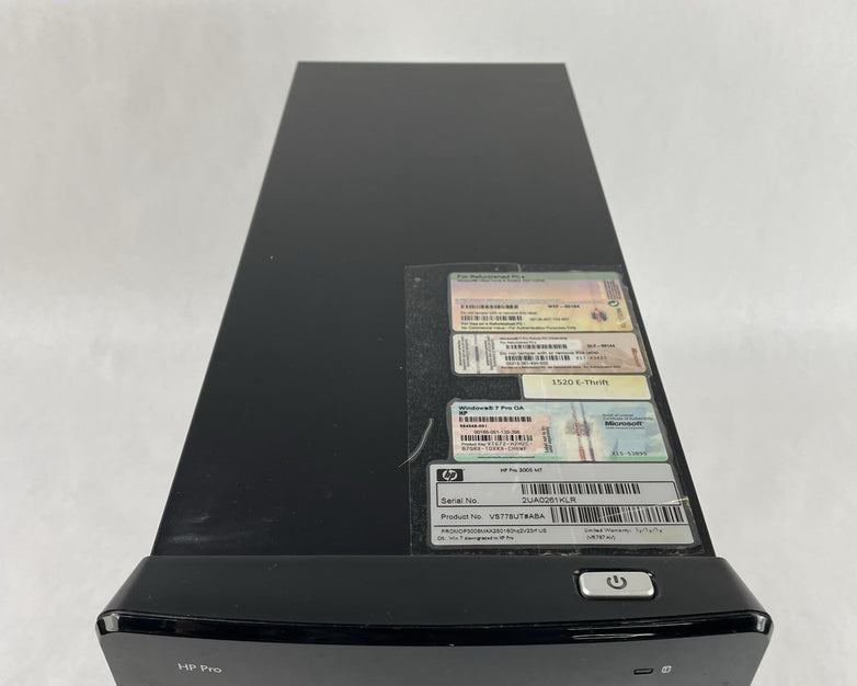 HP Pro 3005 MT AMD Athlon 2 X2 250 3.00 GHz 2 GB RAM No HDD/OS