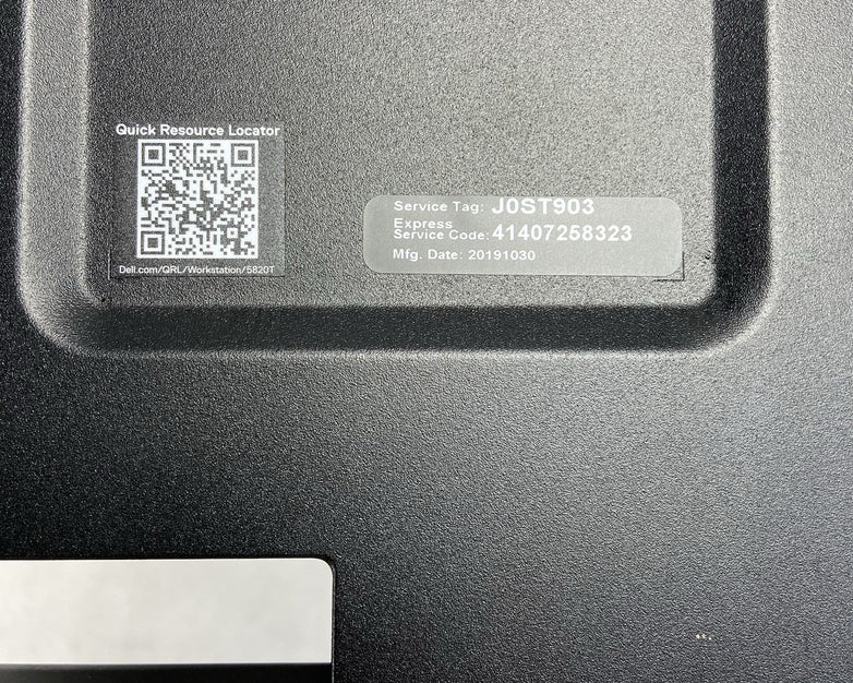 Dell Percision 5820 TWR MT Intel Xeon W2123 3.6GHz No RAMHDDOS P400