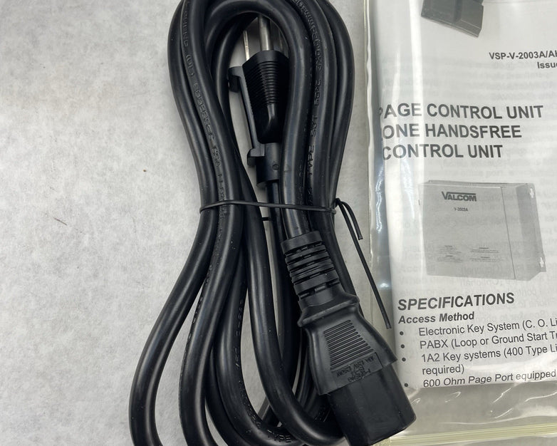 Valcom V-2003A 3 Zone One Way Page Control Unit Open Box Untested