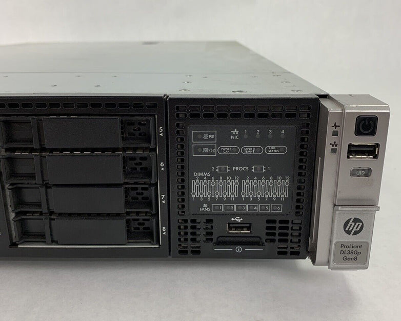 HP ProLiant DL 380p Gen8 Server Xeon E5-2620 2.0 GHz 16 GB RAM No HDD No OS