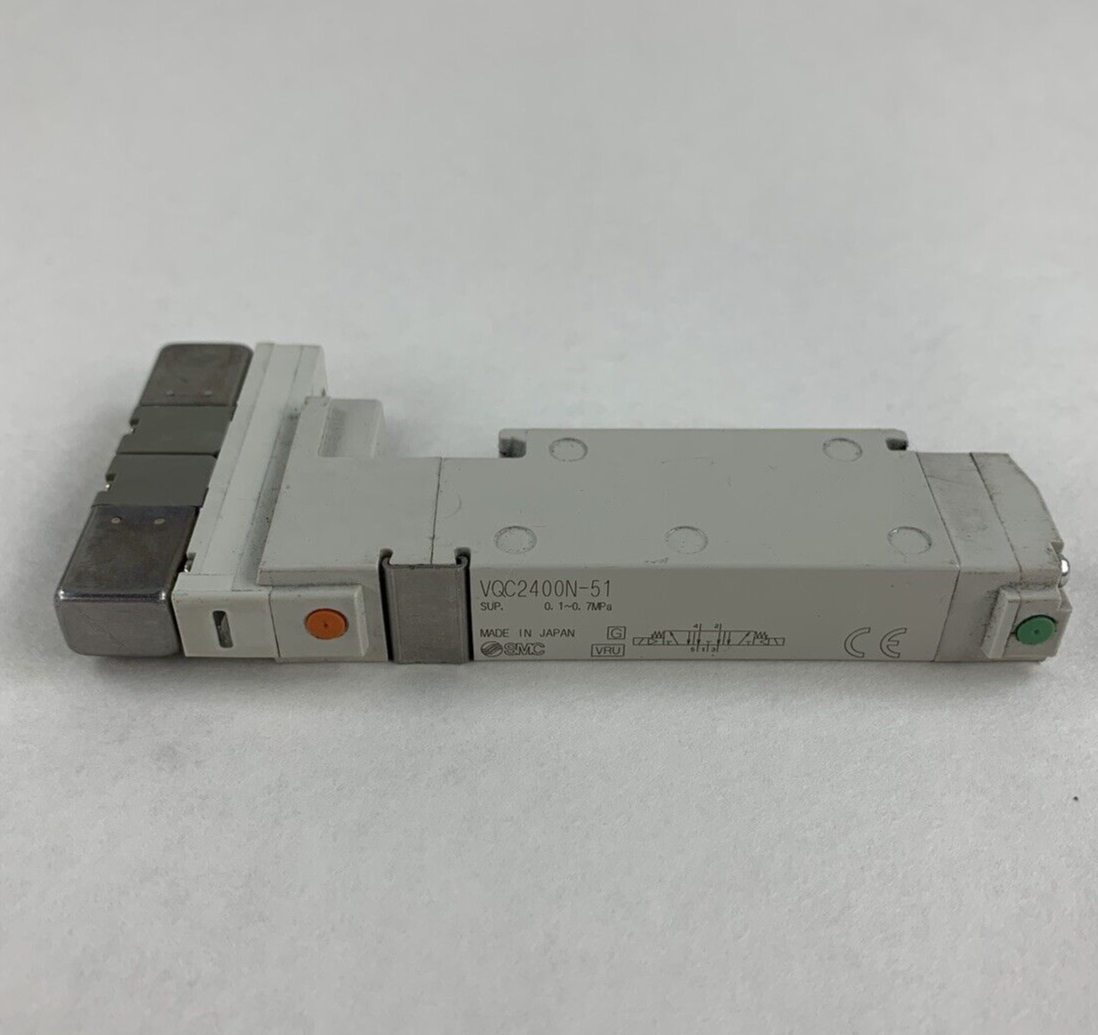 SMC VQC2400N-51 5-Port 3-Position Double Solenoid Valve 24VDC