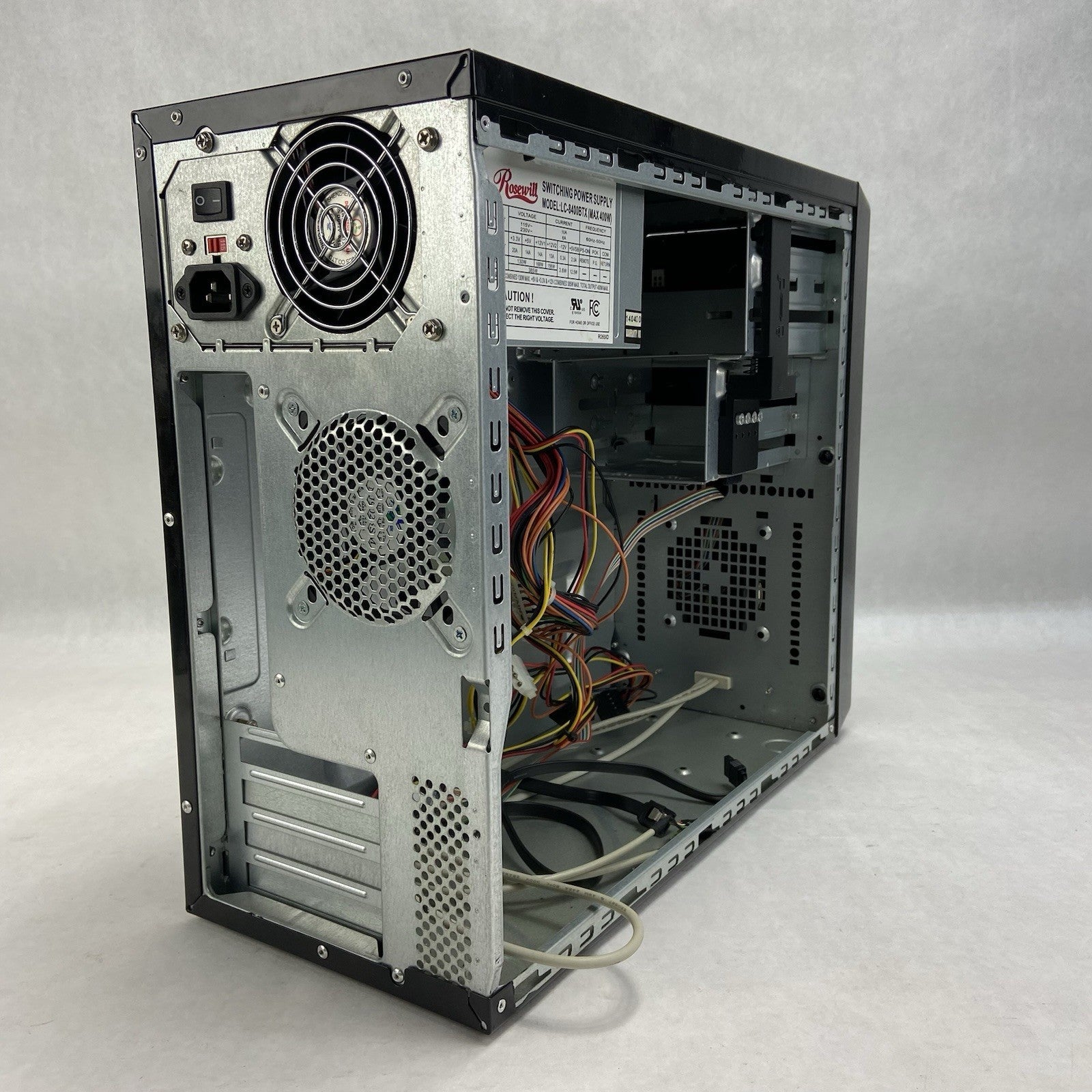 Rosewill R363-M-BK Micro ATX Mini Tower Computer Case Rosewill LC-8400BTX 400W10
