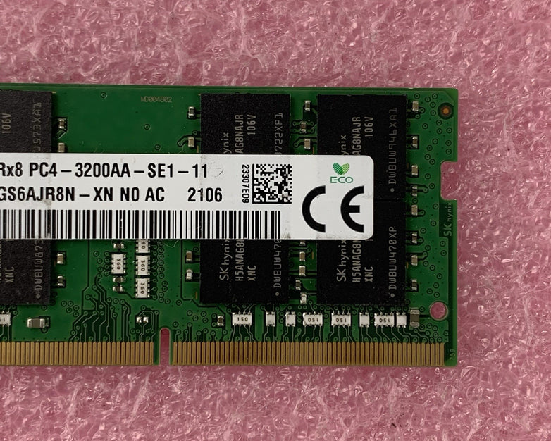 SK Hynix HMAA4GS6AJR8N-XN 32 GB DDR4 3200MHz PC4-3200AA Laptop RAM Memory