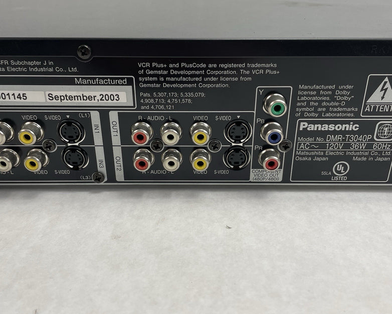 Panasonic DMR-T3030 DVD Recorder