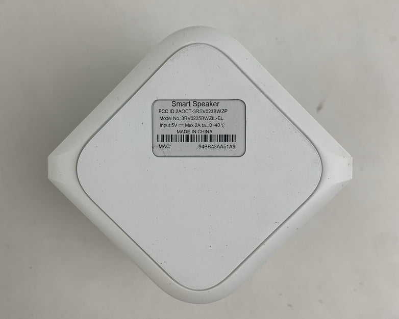 Third Reality 3RV0235BWZIL-EL Smart Speaker - No Power Brick Included - Untested