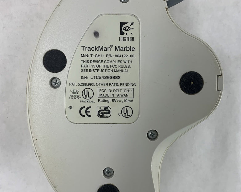 Logitech T-CH11 804122-00 Trackman PS/2-Wired Trackball Mouse