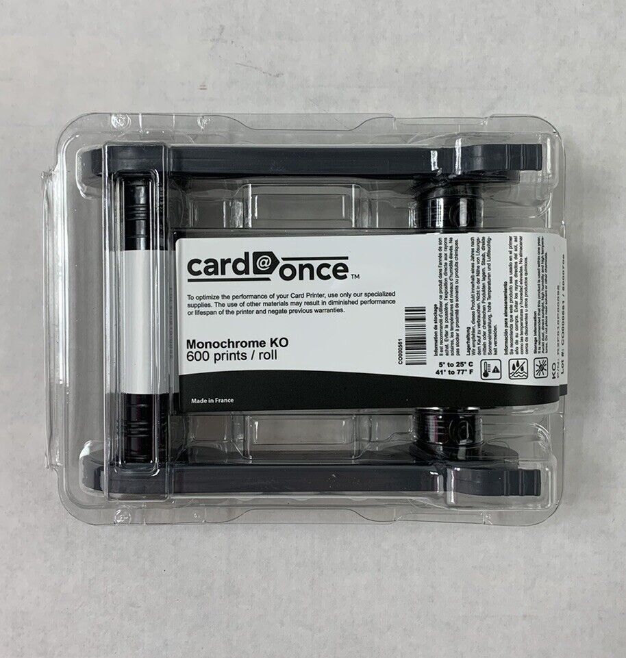 Card@Once R2F010P00095 Monochrome KO 600 Prints / Roll Ribbon Cartridge