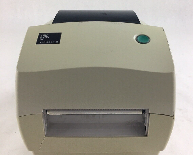 Zebra TLP 3844-Z Thermal Printer Self Tested Parts and Repair No Power Supply