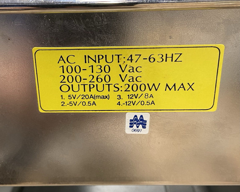 Vintage AT Desktop Computer Case Magironic 200W AT Power Supply
