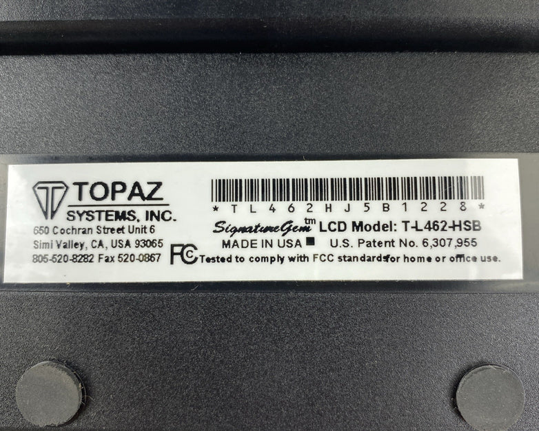 Topaz Systems SignatureGem T-L462-HSB Signature Pad - No Stylus