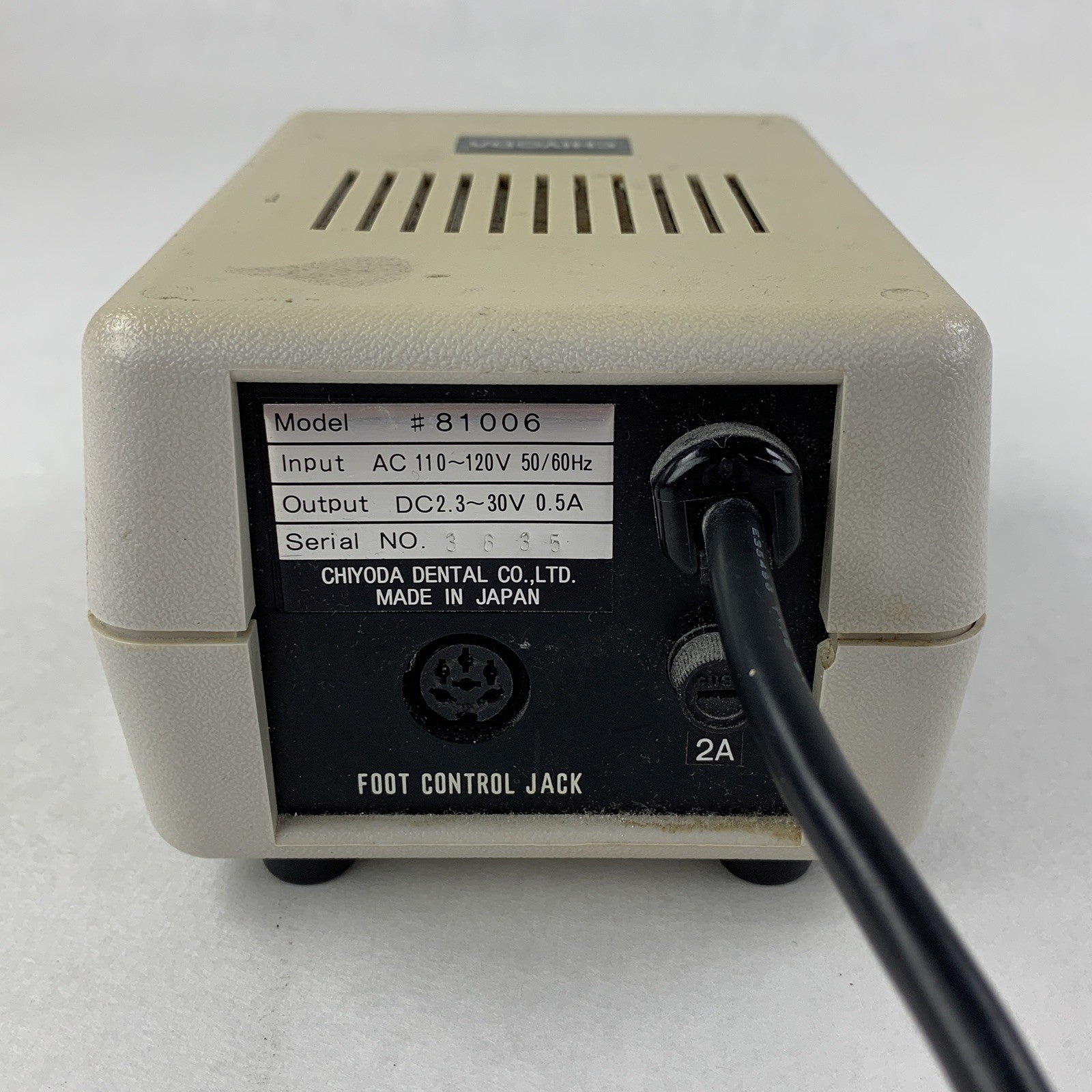 Chiyoda RX100 Micro Motor Model 81006 Power Tested