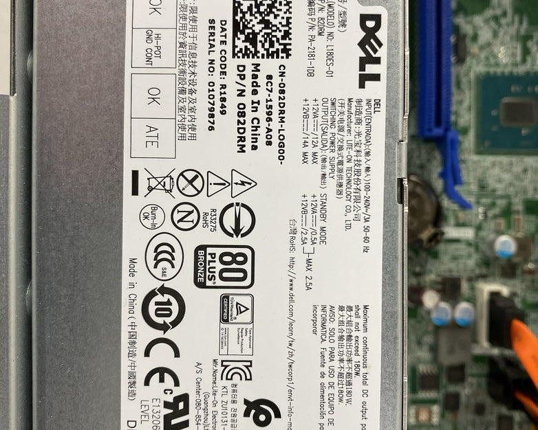 Dell OptiPlex 5050 SFF Intel Core i7-7700 3.6GHz 1x8GB RAM No HDD No OS