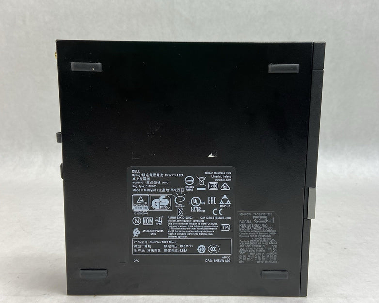 Dell Optiplex 7070 Micro Intel Core i7-9700T 2GHz 8GB RAM No AC/HDD/OS/ANT