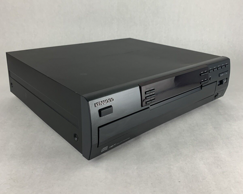 Kenwood CD-204 5-Disc CD Changer Missing Remote Broken Stop/Pause Buttons Tested