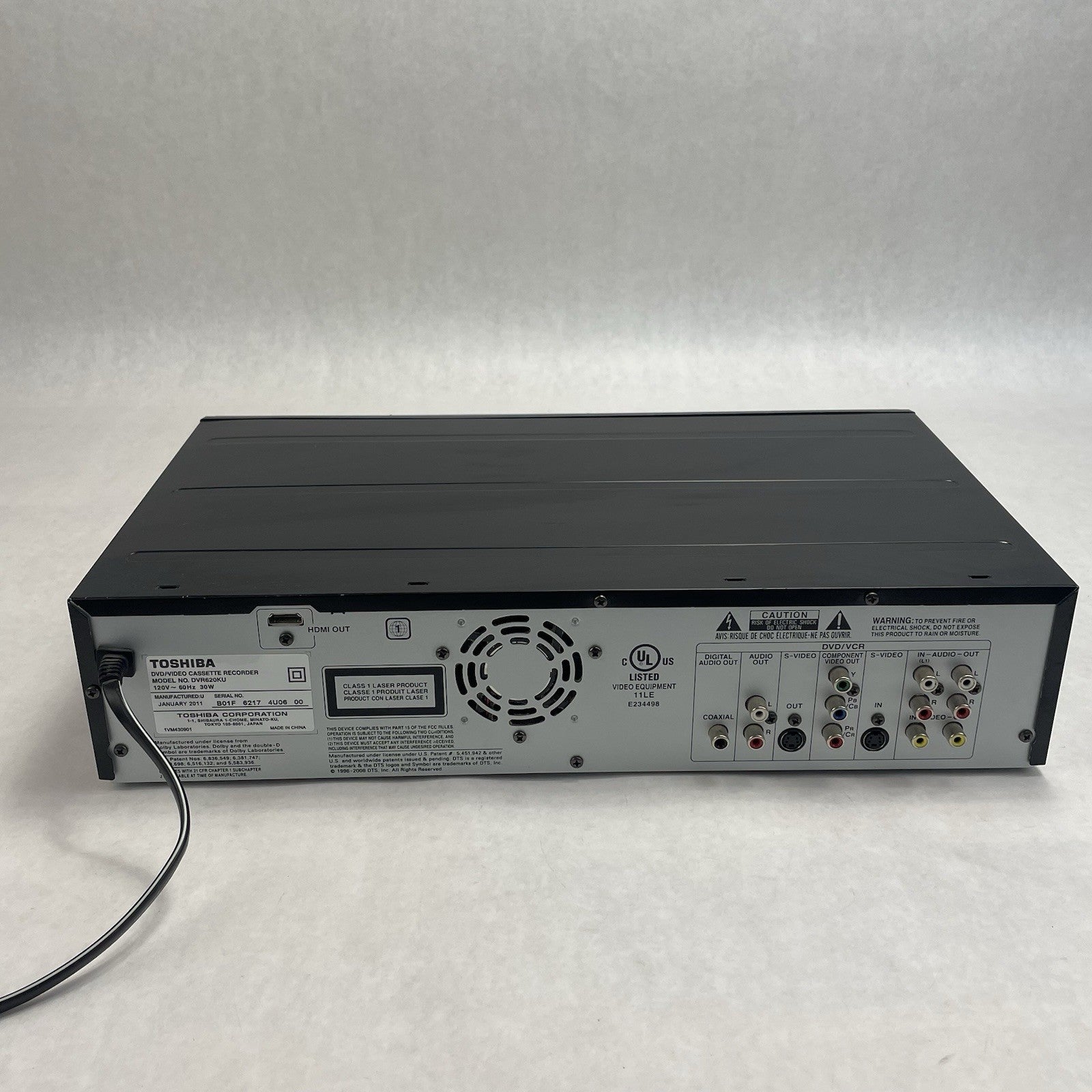 Toshiba DR570KU DVD Recorder HDMI 1080P No Remote For Parts Not Working5