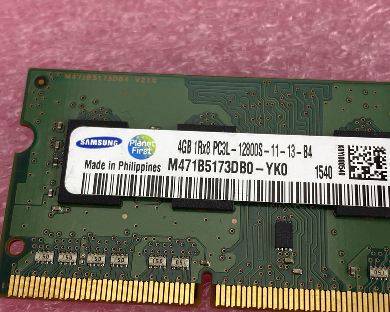Samsung 4GB DDR3L PC3L-12800S Laptop Memory Ram M471B5173DB0 - Lot of 4