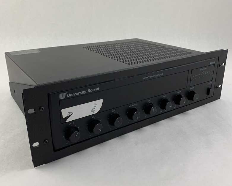 University Sound  MA605B  60-Watt Mixer-Amplifier Tested